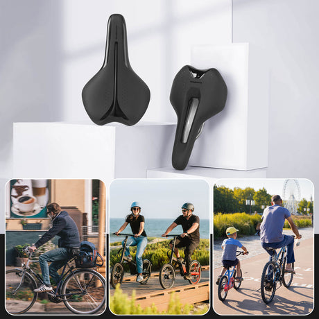 ROCKBROS Fahrradsattel Ergonomisch Wasserdicht Atmungsaktiv Herren