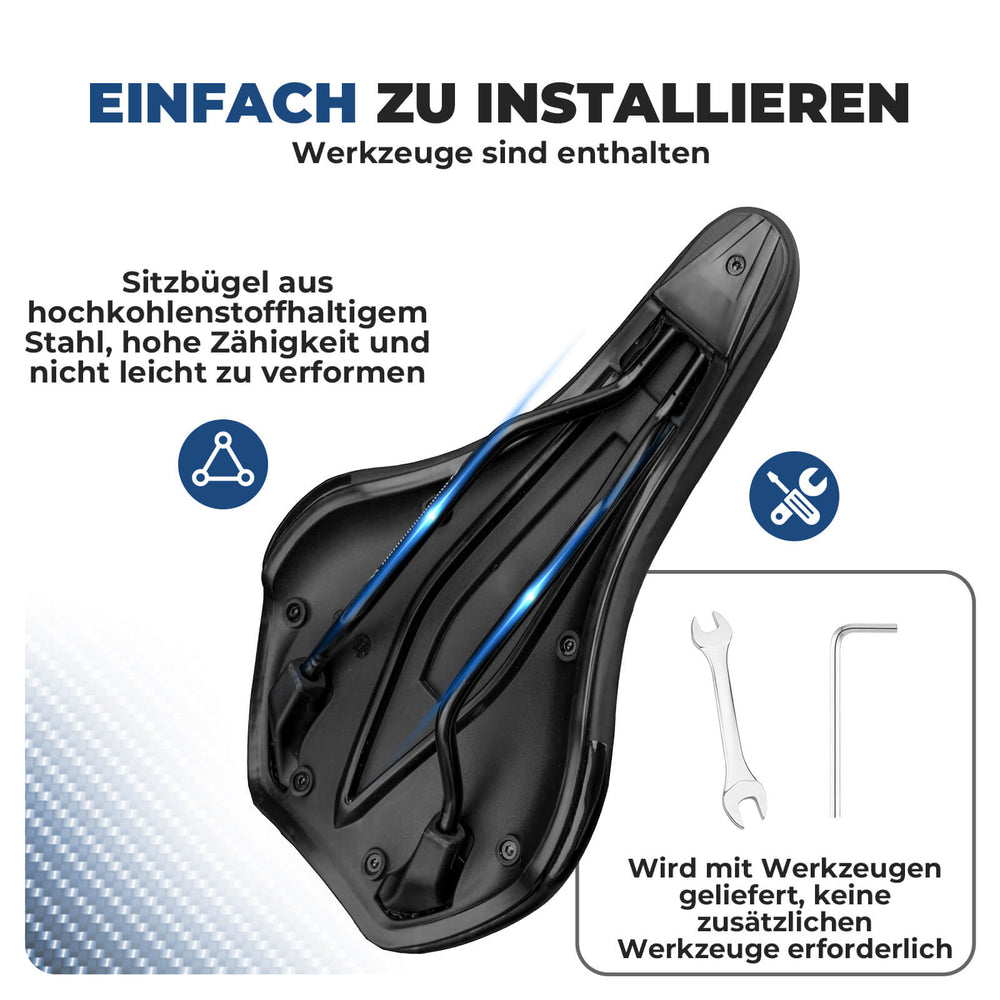 ROCKBROS Fahrradsattel Komfortabel Gel mit überzug & Schraubenschlüssel