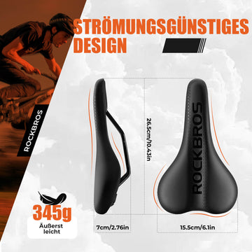fahrradsattel mit rückenlehne für erwachsene ROCKBROS Fahrradsattel Ergonomisch Fahrradsitz Atmungsaktiv für MTB – ROCKBROS-DE