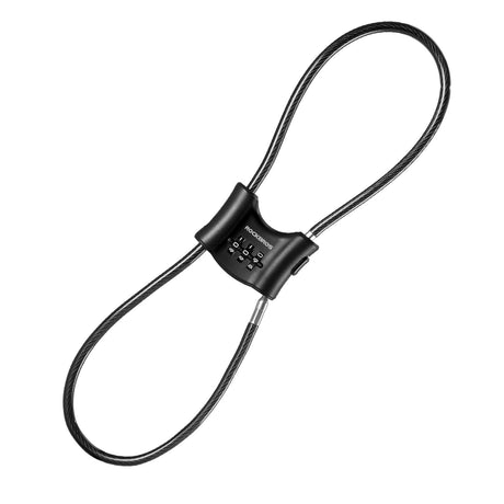 ROCKBROS Fahrradschloss 5,5 mm Stahlkabel Doppelring für Fahrrad E-Bike Scooter