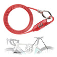 ROCKBROS Fahrradschloss Kabelschloss 150cm mit Zahlencode Anti-Diebstahl-Rot