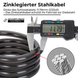 ROCKBROS Fahrradschloss Kabelschloss 4-Stellig Zahlencode 120cm
