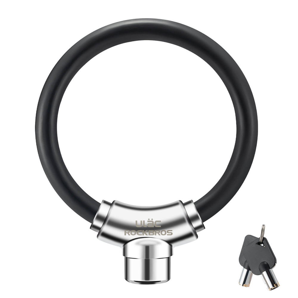 ROCKBROS Fahrradschloss Kabelschloss mit Klettverschlüssen ohne Schlüssel