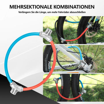 fahrradbeleuchtung kabel verlängern ROCKBROS Fahrradschloss Kabelschloss mit Klettverschlüssen ohne Schlüs – ROCKBROS-DE