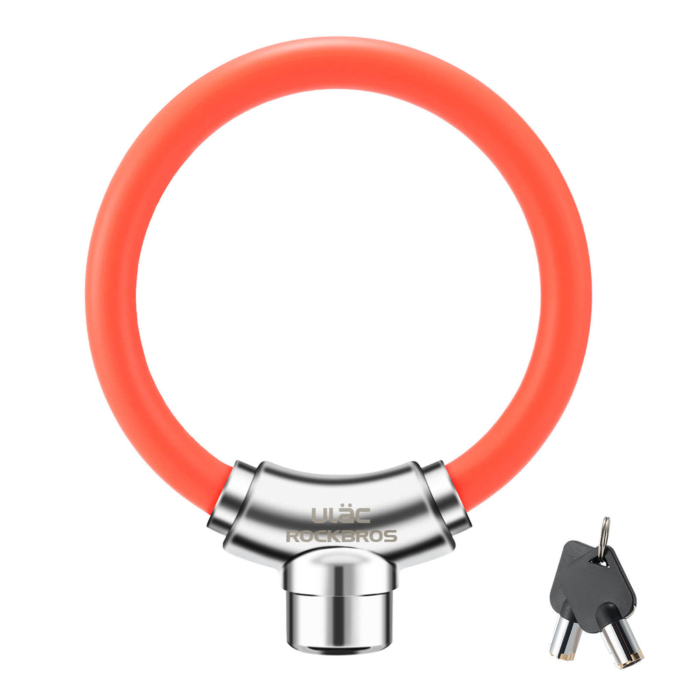 ROCKBROS Fahrradschloss Kabelschloss mit Klettverschlüssen ohne Schlüssel