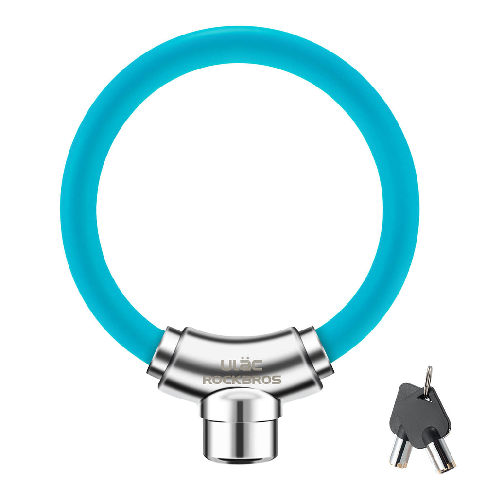 ROCKBROS Fahrradschloss Kabelschloss mit Klettverschlüssen ohne Schlüssel