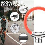 ROCKBROS Fahrradschloss Kabelschloss mit Klettverschlüssen ohne Schlüssel