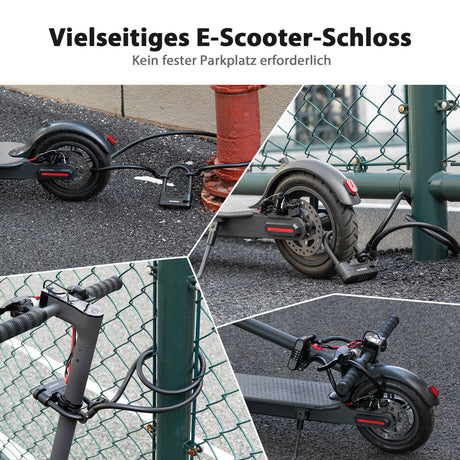 ROCKBROS Fahrradschloss Zahlenschloss U-Bügelschloss mit Kabel