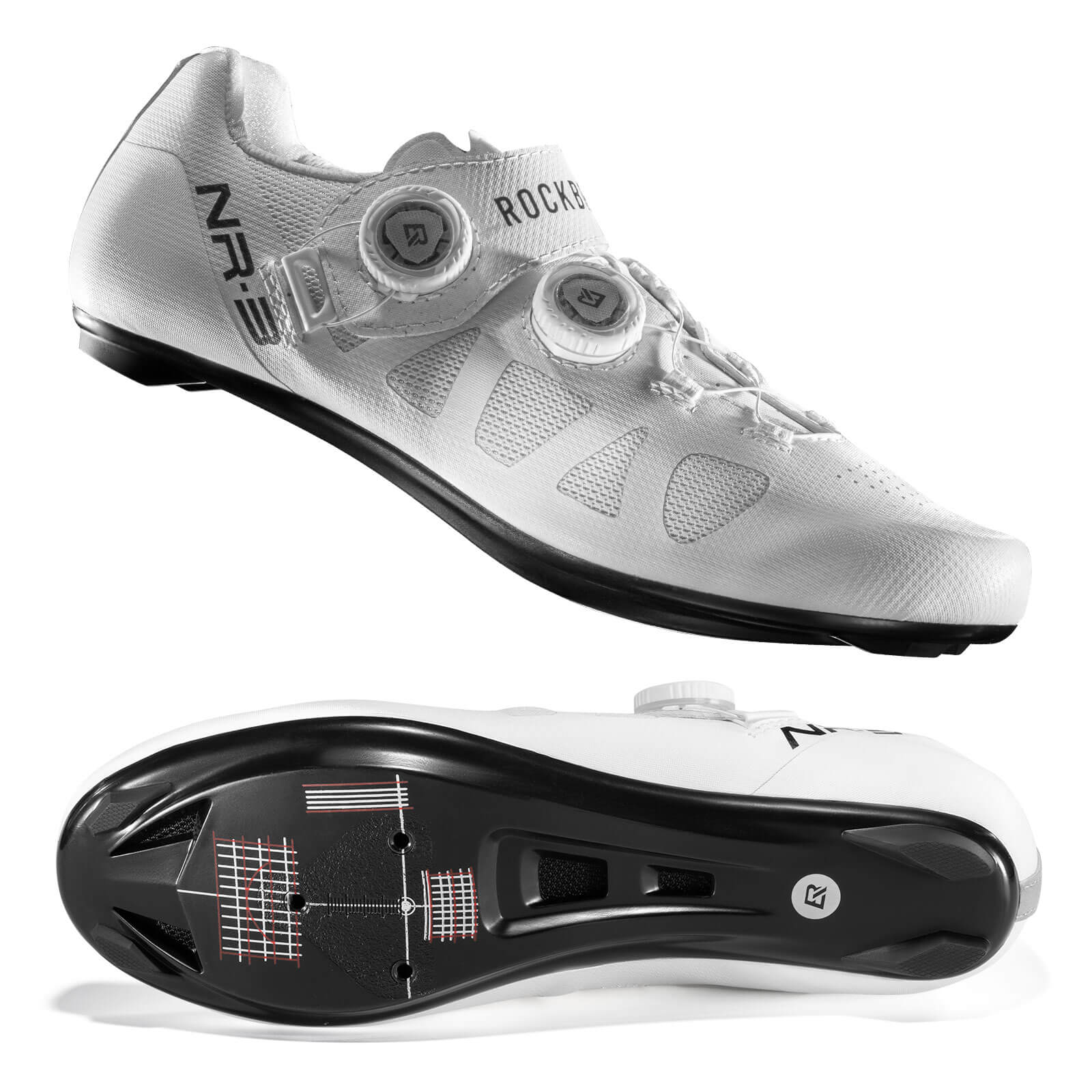ROCKBROS Cycling Shoes SPD-SL & Look KEO Compatible - NR3 Series