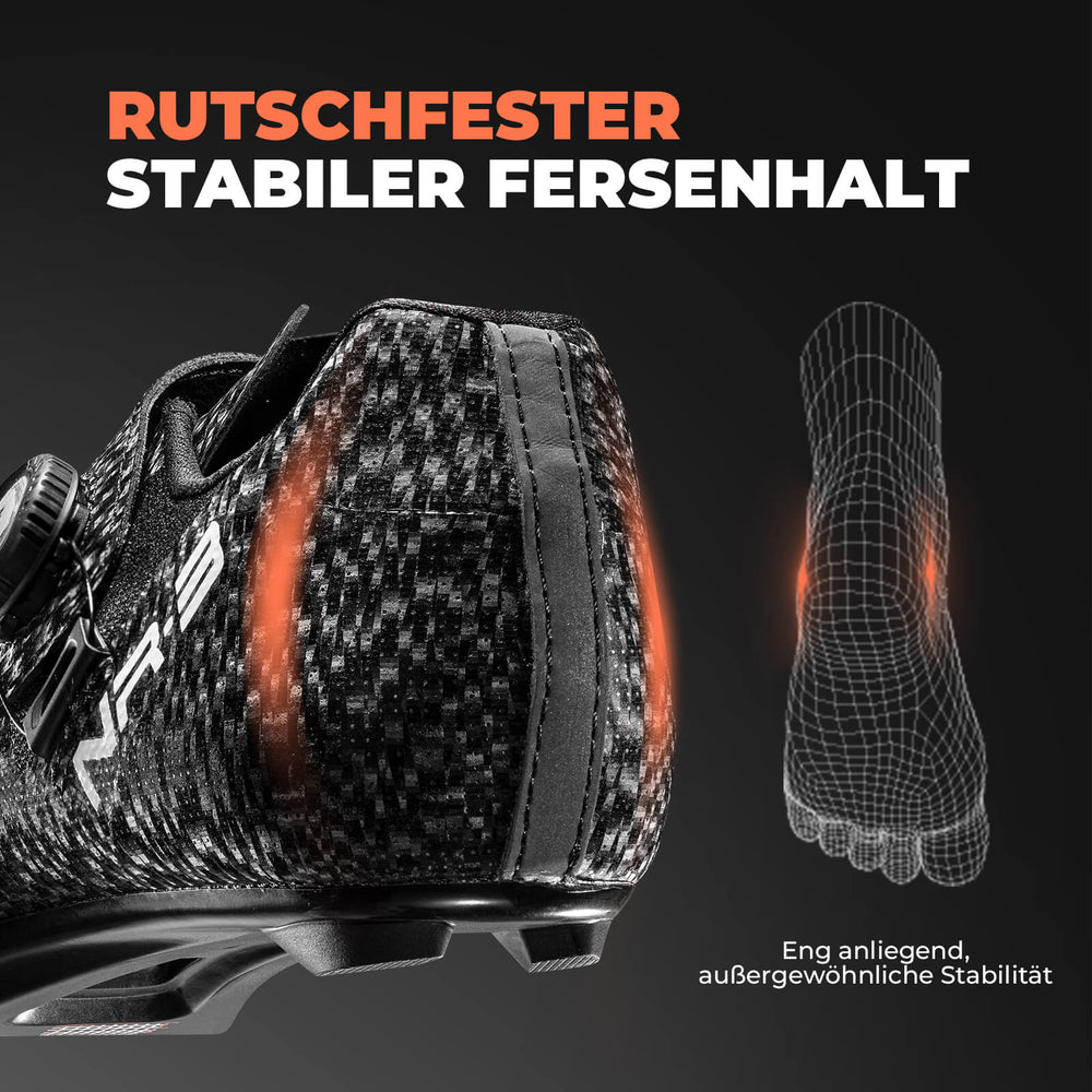 ROCKBROS Fahrradschuhe – SPD-SL & Look KEO kompatibel Drehverschluss & ergonomisch