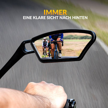 spiegel für mountainbike Fahrradspiegel Rückspiegel 360 ° Verstellbarer für Lenker 21-26mm –  ROCKBROS-DE