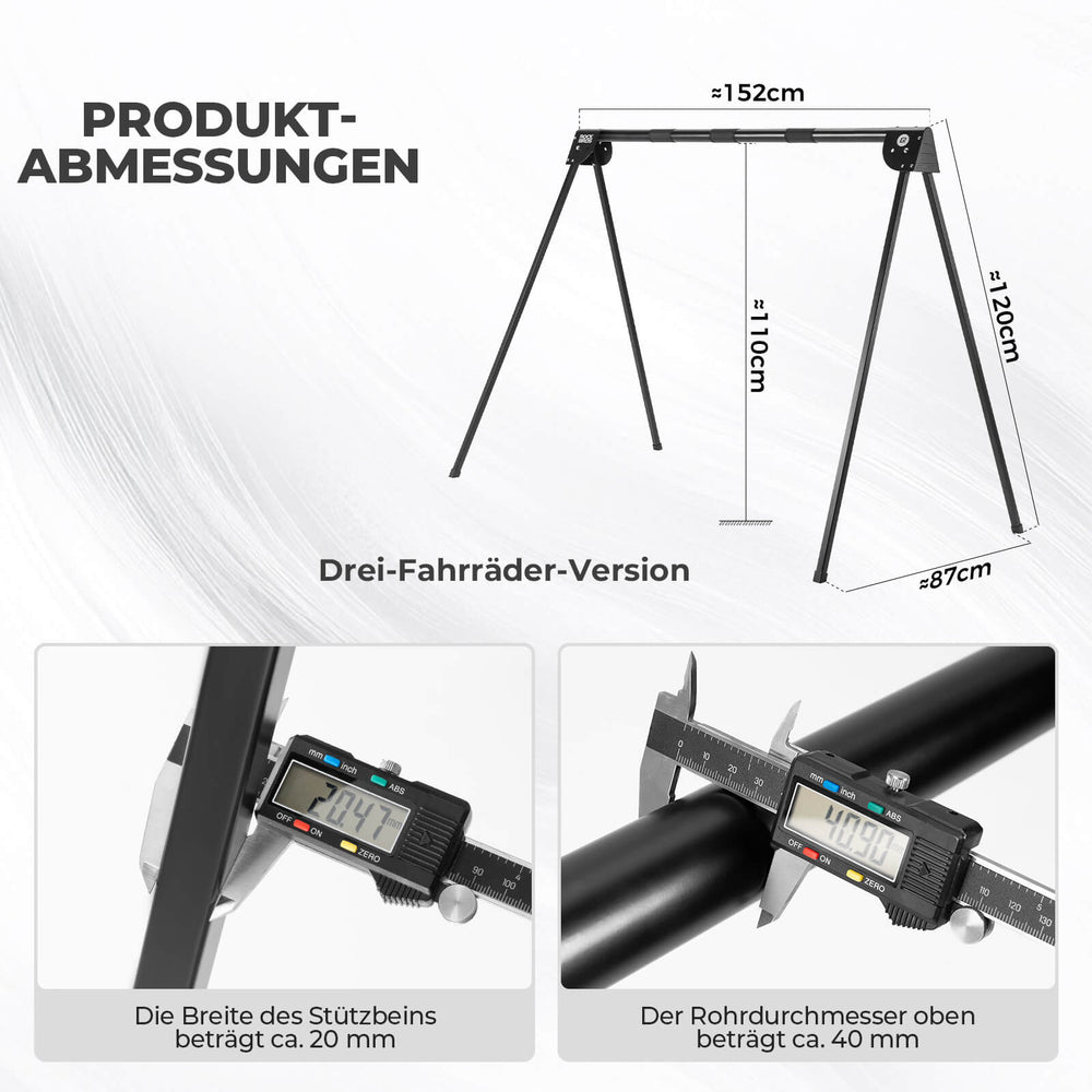 ROCKBROS Fahrradständer Aufhängebügel Faltbar Rostfrei Tragfähig bis 80-120 kg