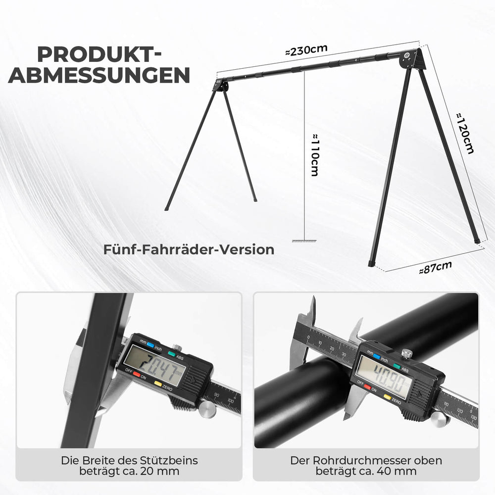 ROCKBROS Fahrradständer Aufhängebügel Faltbar Rostfrei Tragfähig bis 80-120 kg