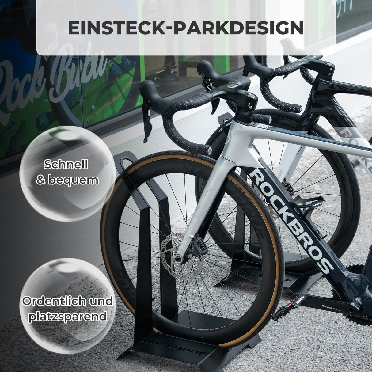 ROCKBROS Fahrradständer für 24–27,5 Zoll MTBs und 700C Rennräder
