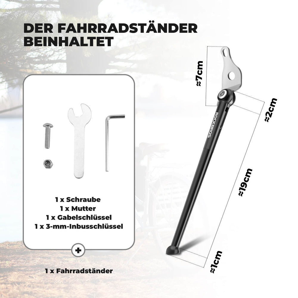 ROCKBROS Fahrradständer für Falträder Seitenständer für Brompton 16 Zoll