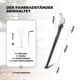 ROCKBROS Fahrradständer für Falträder Seitenständer für Brompton 16 Zoll