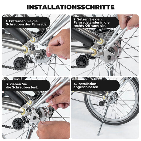 ROCKBROS Fahrradständer für Falträder Seitenständer für Brompton 16 Zoll