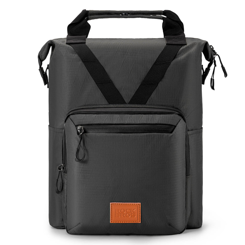 ROCKBROS Fahrradtasche Lenkertasche Multifunktional für Brompton 10L+1.5L-Schwarz