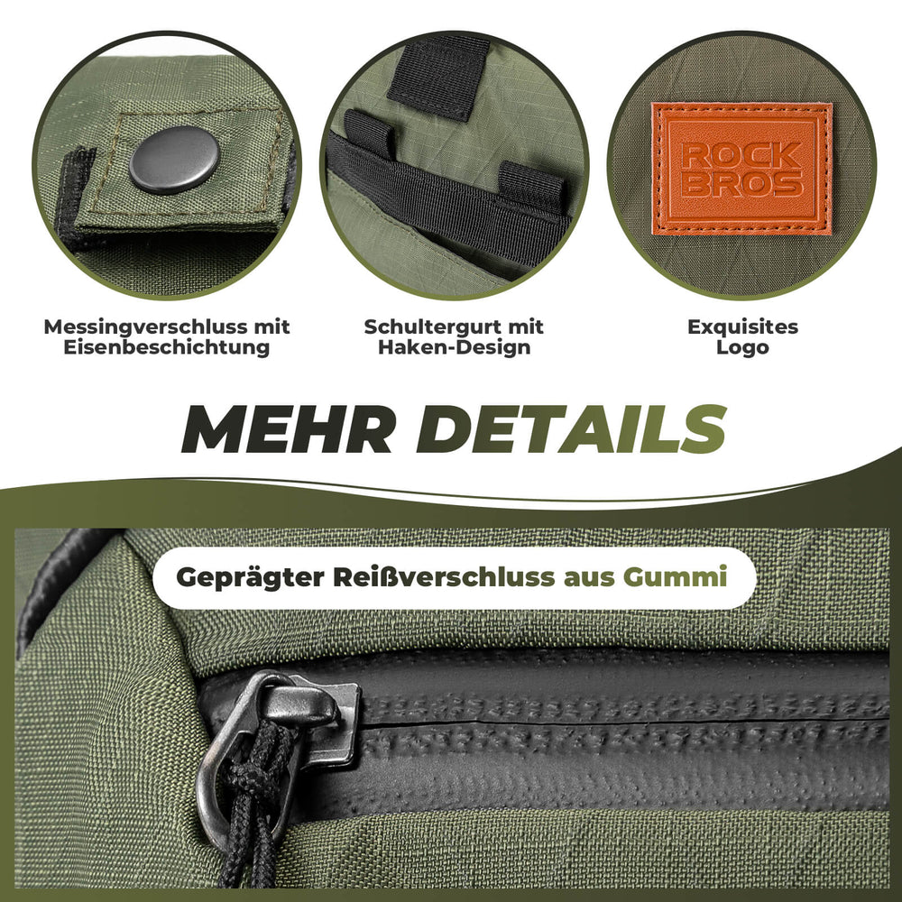 ROCKBROS Fahrradtasche Lenkertasche Multifunktional für Brompton 10L+1.5L