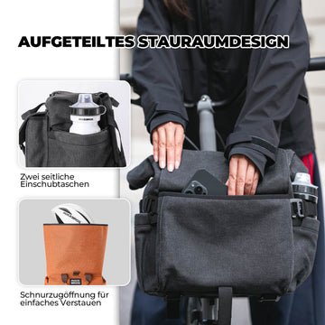 ROCKBROS Fahrradtasche Lenkertasche Multifunktional für Brompton 15L+1,8L – ROCKBROS-DE