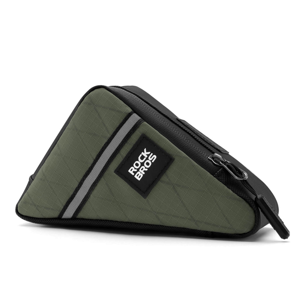 ROCKBROS Fahrradtasche Rahmentasche Dreiecktasche für Brompton-TYP1-Militärgrün