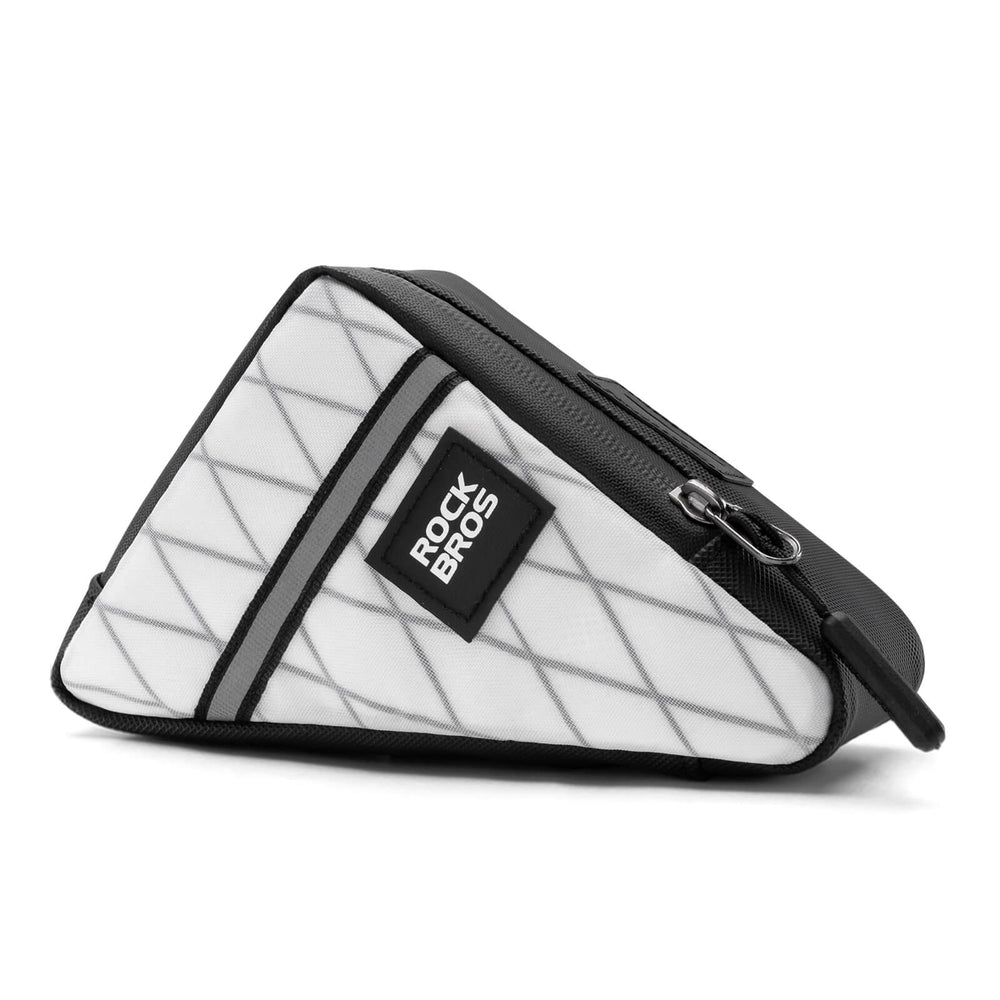 ROCKBROS Fahrradtasche Rahmentasche Dreiecktasche für Brompton-TYP1-Weiß