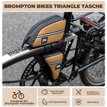0,25-0,3L Rahmentasche & Dreiecktasche für Brompton – ROCKBROS-DE