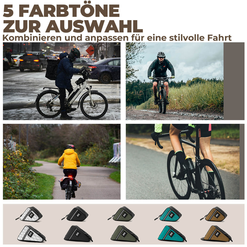 ROCKBROS Fahrradtasche Rahmentasche Dreiecktasche für Brompton 0,25/0,3L