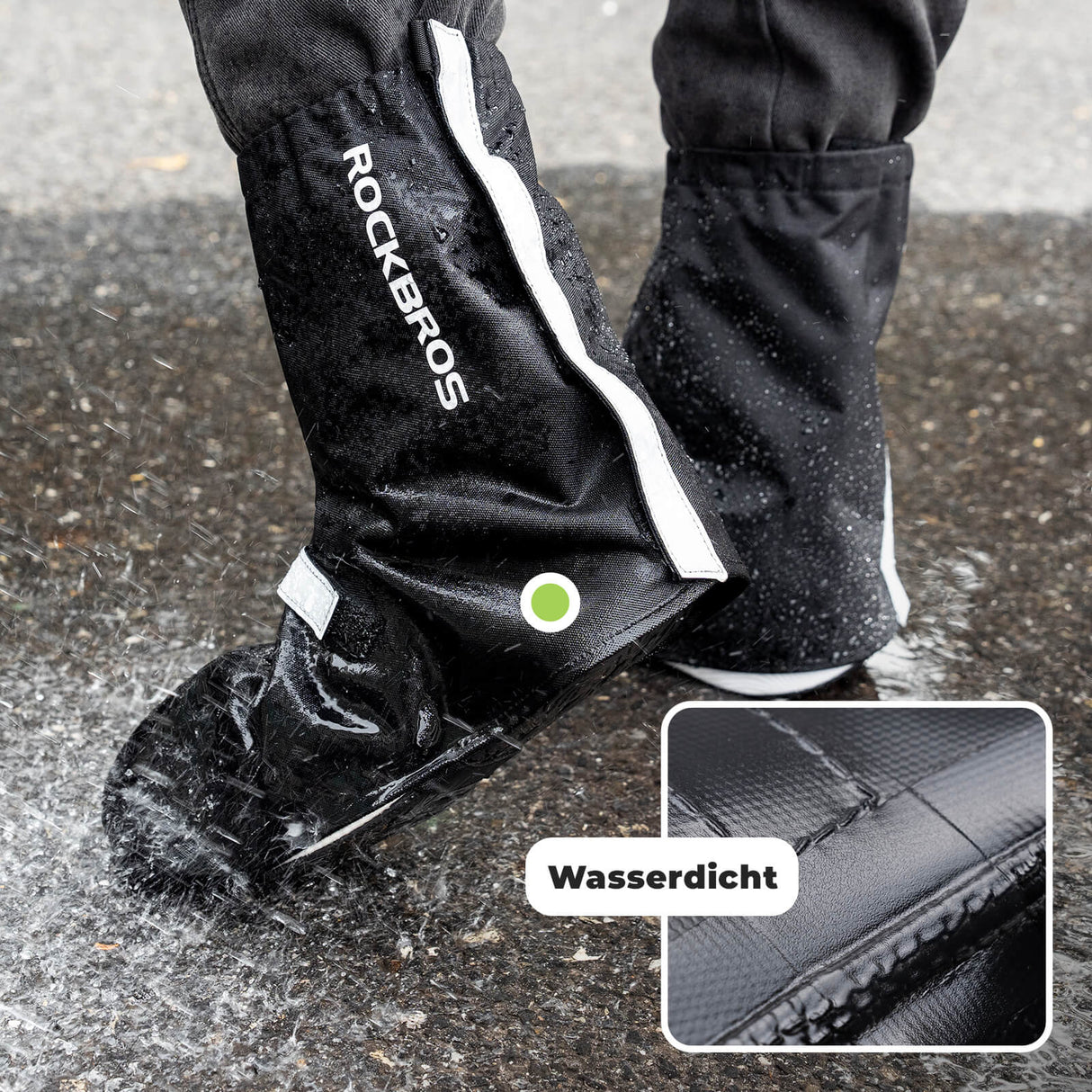 ROCKBROS Fahrradüberschuhe Reflektierend mit Klettverschluss