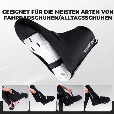 ROCKBROS Fahrradüberschuhe Reflektierend mit Klettverschluss