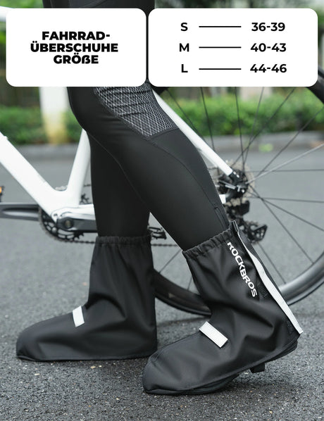 Fahrradüberschuhe – Reflektierend, Wasserdicht & mit Klettverschluss