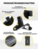 Fahrradüberschuhe – Reflektierend, Wasserdicht & mit Klettverschluss