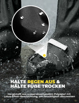 Fahrradüberschuhe – Reflektierend, Wasserdicht & mit Klettverschluss