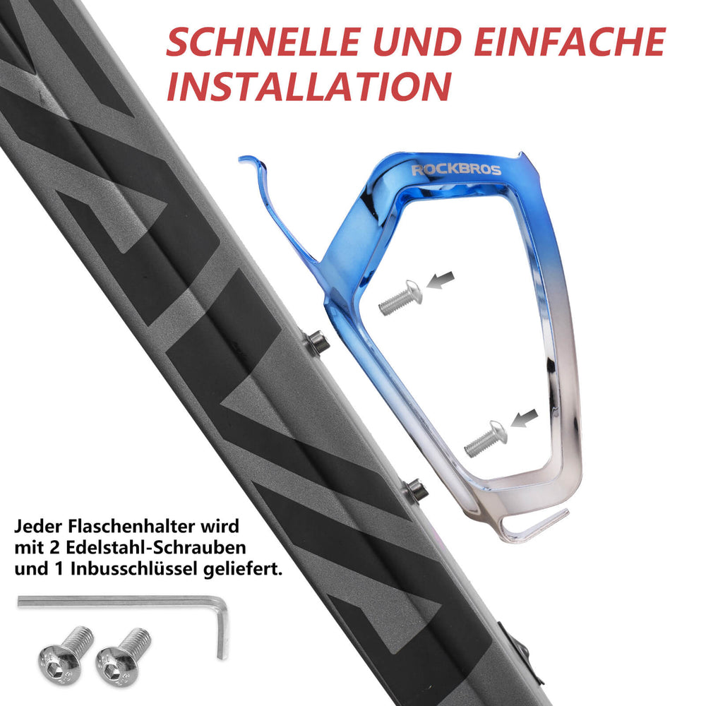 ROCKBROS_Flaschenhalter_Fahrrad_Getrankehalter_Leichtgewicht_30g-Blau_Silber_1