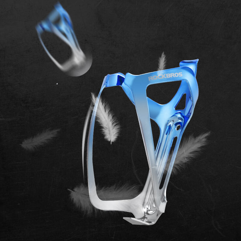ROCKBROS_Flaschenhalter_Fahrrad_Getrankehalter_Leichtgewicht_30g-Blau_Silber_2