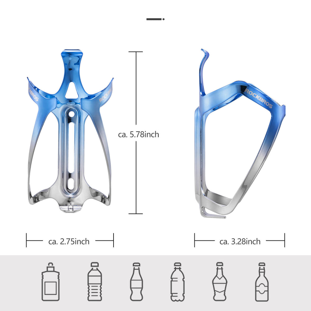 ROCKBROS_Flaschenhalter_Fahrrad_Getrankehalter_Leichtgewicht_30g-Blau_Silber_4