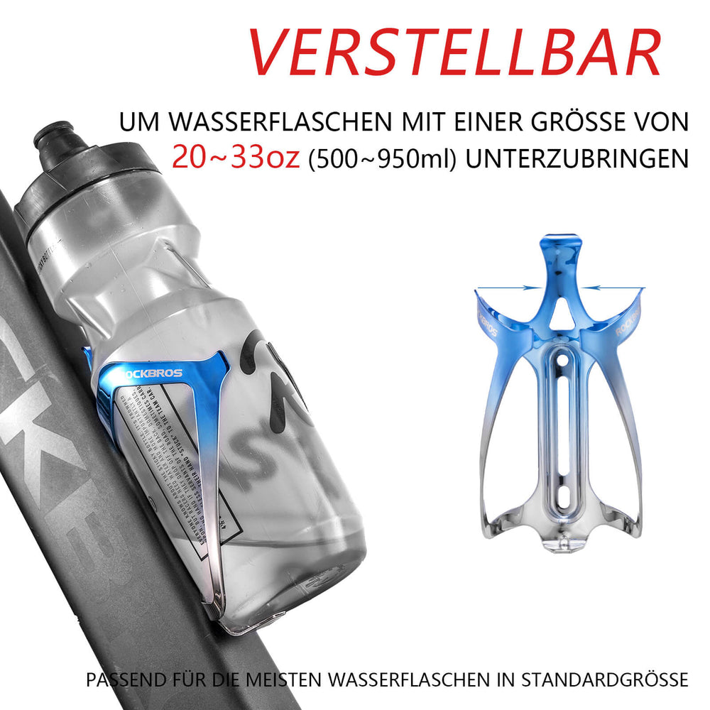 ROCKBROS_Flaschenhalter_Fahrrad_Getrankehalter_Leichtgewicht_30g-Blau_Silber_5