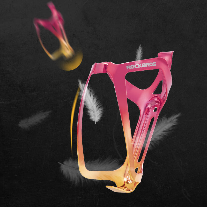 ROCKBROS_Flaschenhalter_Fahrrad_Getrankehalter_Leichtgewicht_30g-Rot_Gold_1