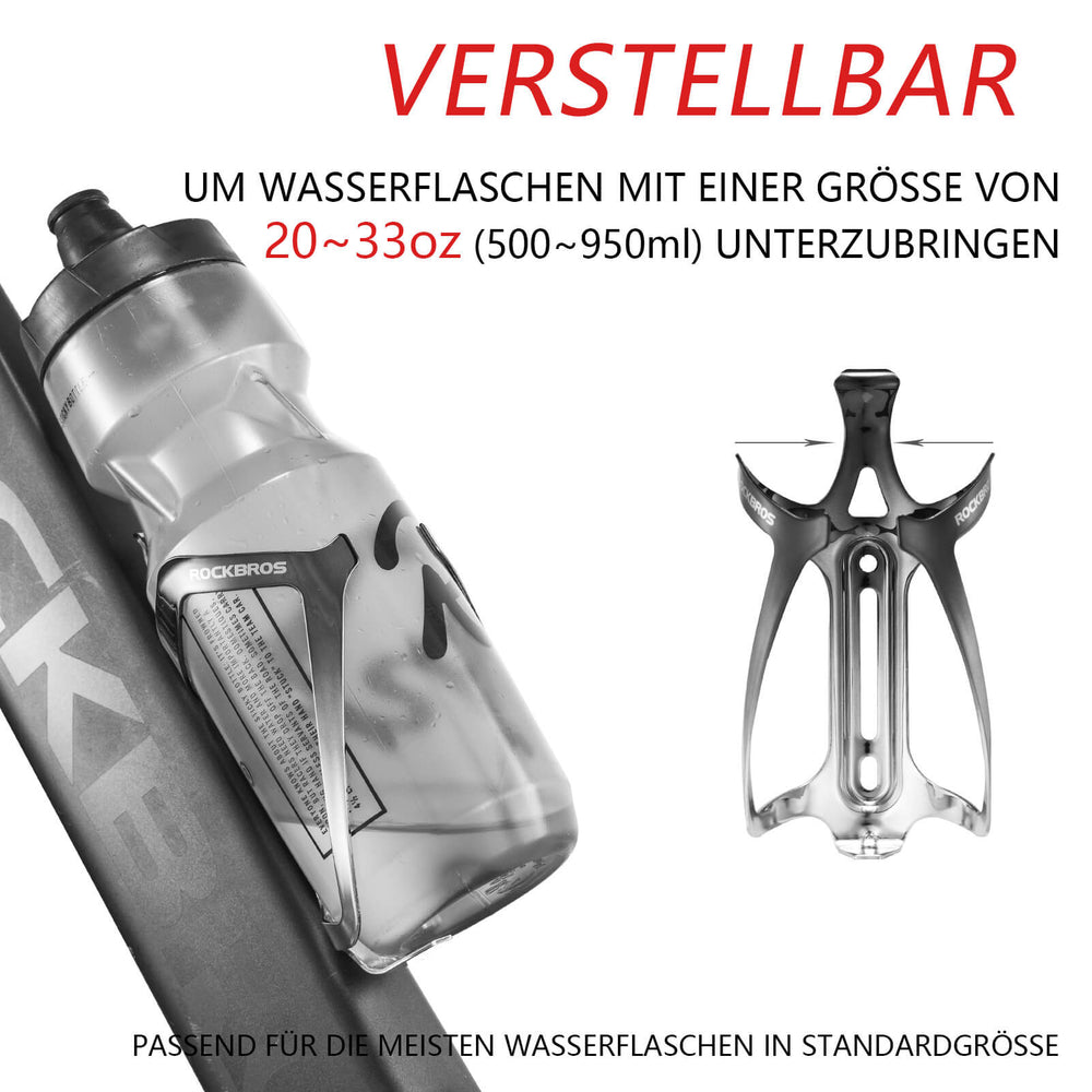ROCKBROS_Flaschenhalter_Fahrrad_Getrankehalter_Leichtgewicht_30g-_Schwarz_Silber_2