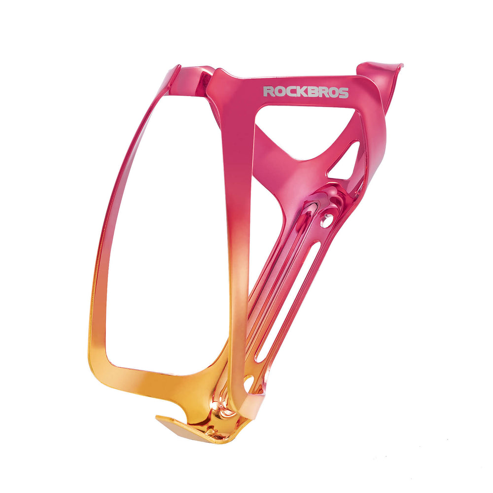 ROCKBROS Flaschenhalter Fahrrad Getränkehalter Leichtgewicht 30g-Rot Gold