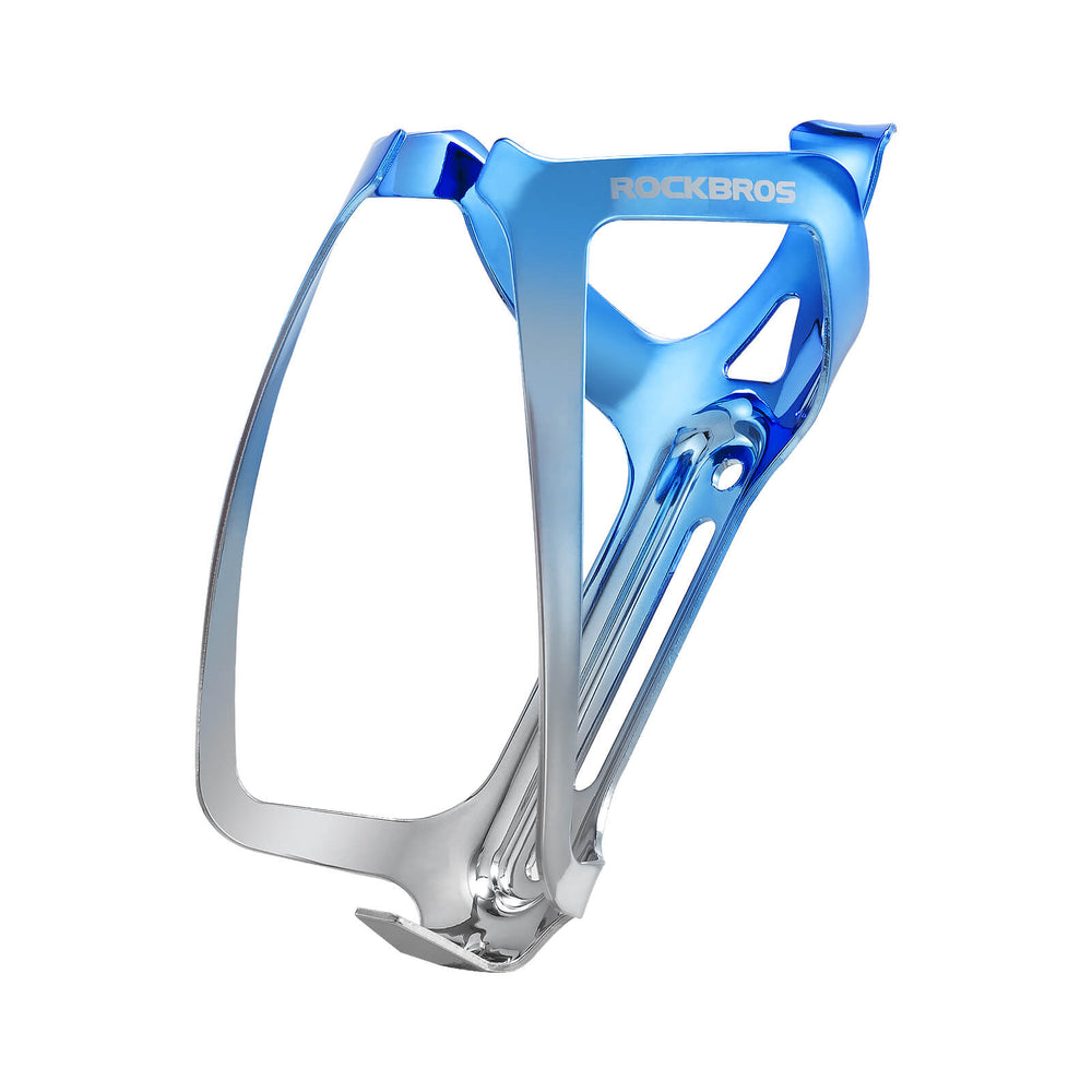 ROCKBROS Flaschenhalter Fahrrad Getränkehalter Leichtgewicht 30g-Blau Silber