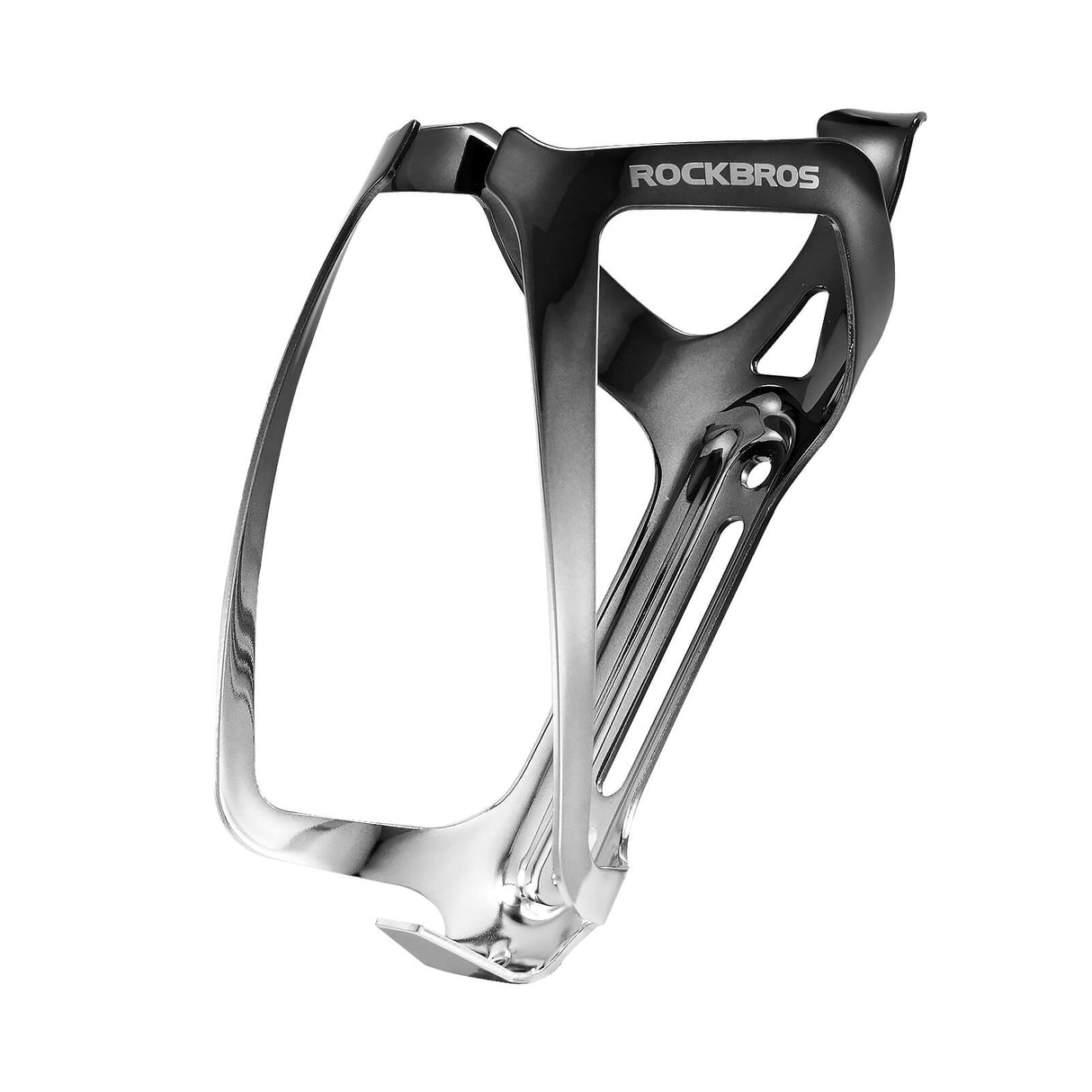 ROCKBROS Flaschenhalter Fahrrad Getränkehalter Leichtgewicht 30g-Schwarz Silber