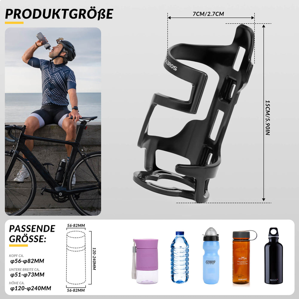 ROCKBROS Flaschenhalter Fahrradzubehör Fahrrad Leicht Getränkehalter Stabil - ROCKBROS-EU