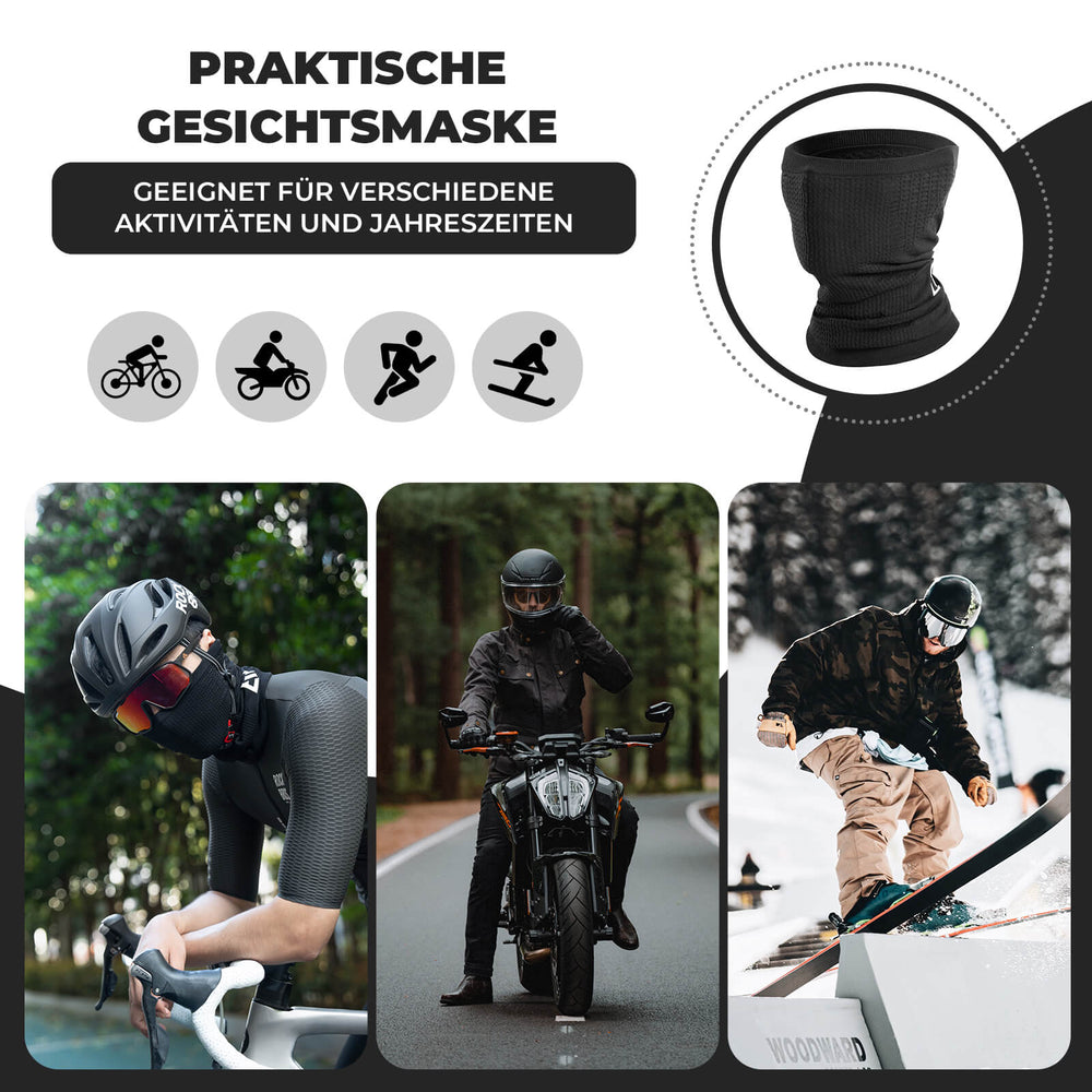 ROCKBROS Gesichtsmaske Schlauchschal Atmungsaktiv & Elastisch für jede Jahreszeit