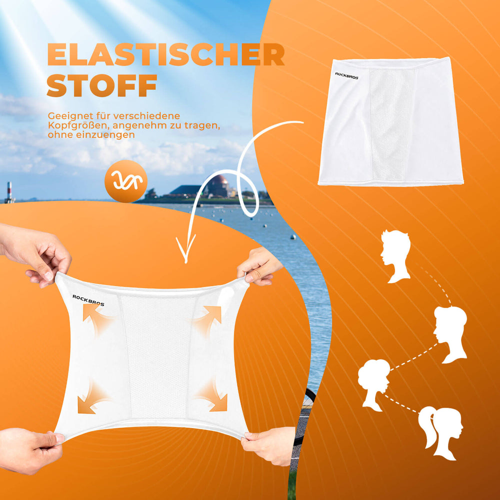 ROCKBROS Halbe Balaclava für Radfahren, ideal für Outdoor-Aktivitäten in Weiß