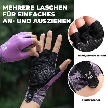 fahrradhandschuhe handgelenk ROCKBROS Halbfinger-Fahrradhandschuhe Atmungsaktiv Rutschfest Sommer – ROCKBROS-DE