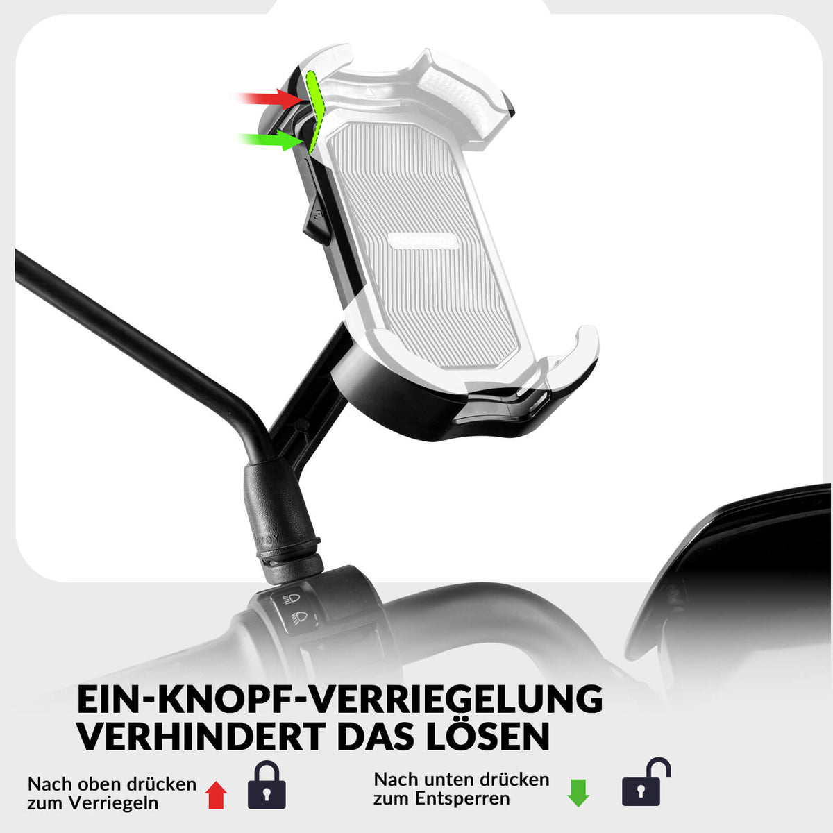 baseus handyhalterung fahrrad Bicycle Phone Holder Motorcycle Phone Mount 360° Rotatable for 4.7-7.0 – ROCKBROS-DE