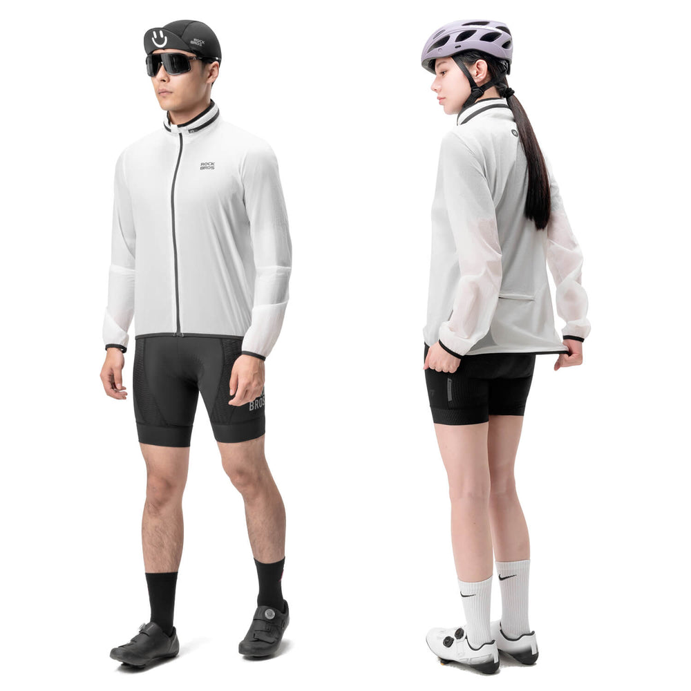 ROCKBROS Herren/Damen Leichte Fahrradjacke Faltbar Nachleuchtend Atmungsaktiv Frühling/Somme