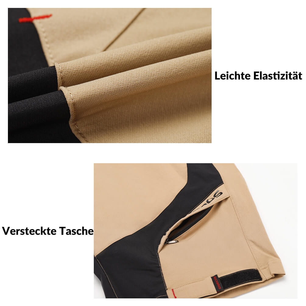 ROCKBROS Herren Fahrradhose, kurz, atmungsaktiv, mit Anti-Stoß-Polsterung, ideal für komfortable Fahrradtouren.