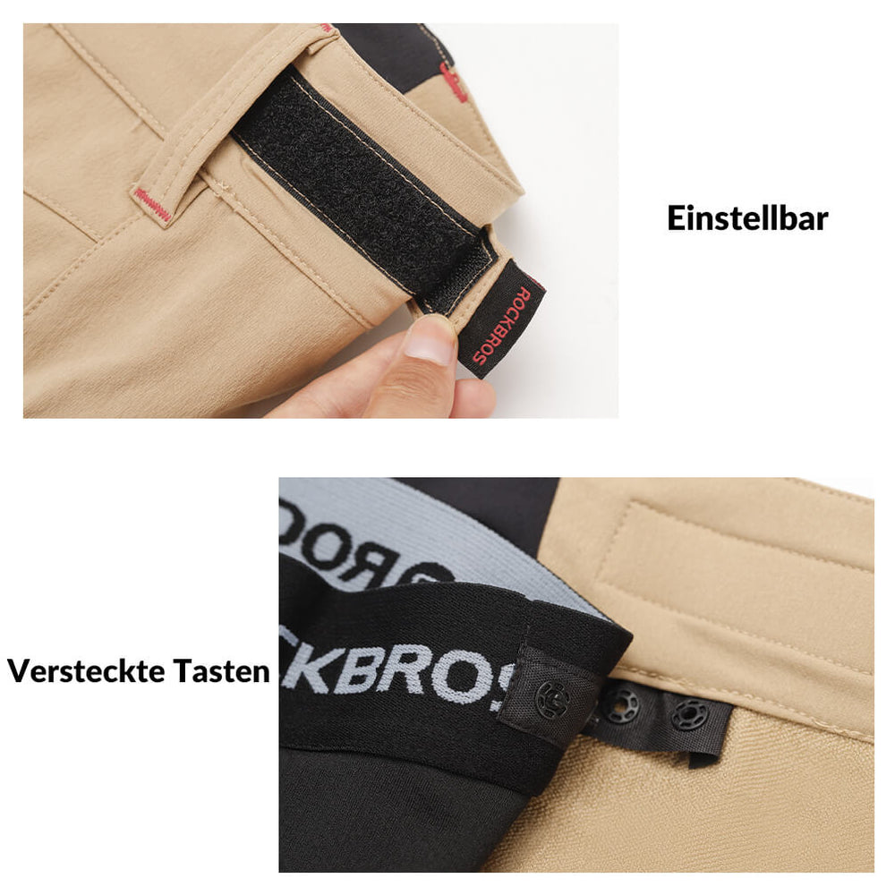 ROCKBROS Herren Fahrradhose, kurz, atmungsaktiv, mit Anti-Stoß-Polsterung, ideal für komfortable Fahrradtouren.